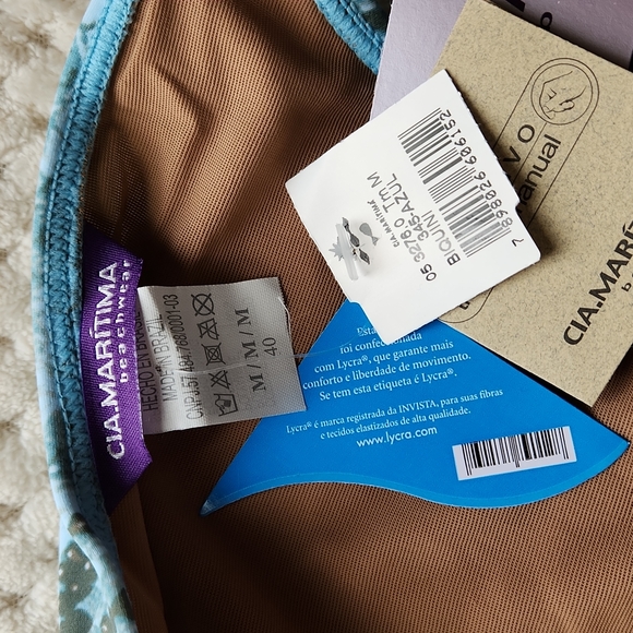 Nwt Cia.Maritima Snakeskin & Sequin Bikini - Picture 16 of 16